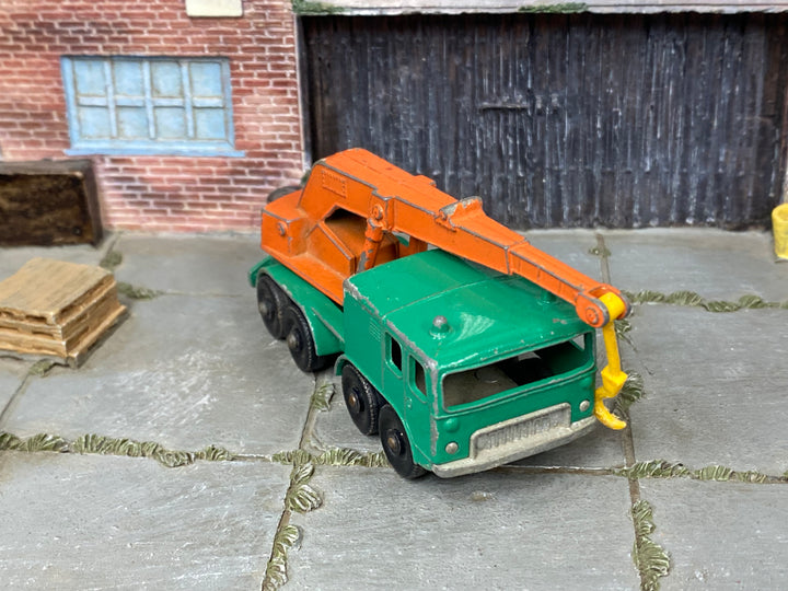 Lesney Matchbox No.30 8 Wheel Crane — three-quarter view — actual item condition photo