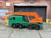 Lesney Matchbox No.30 8 Wheel Crane — opposite side view — actual item condition photo