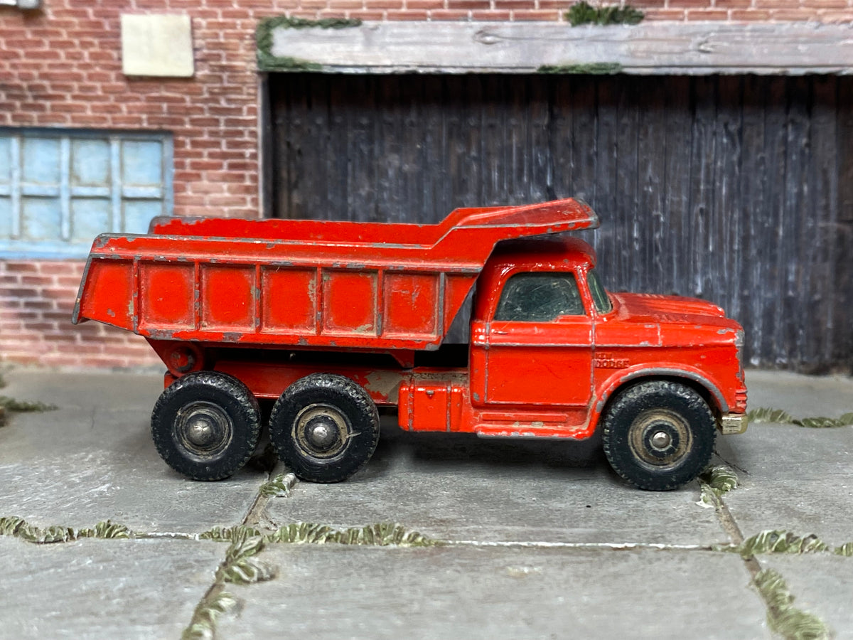 Lesney Matchbox No.48 Dodge Dumper Truck — side view — actual item condition photo