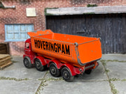 Lesney Matchbox No.17 Hoveringham Tipper Truck — front or rear view — actual item condition photo
