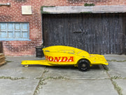 Lesney Matchbox No.38 Honda Motorcycle Trailer Only — opposite side view — actual item condition photo