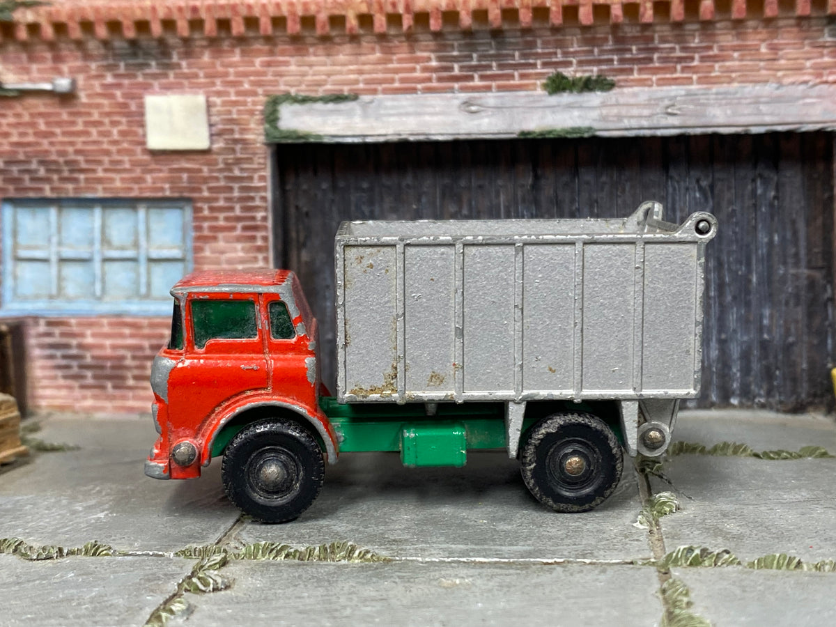 Lesney Matchbox No.26 GMC Tipper Truck — opposite side view — actual item condition photo