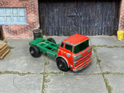 Lesney Matchbox No.26 GMC Tipper Chassis Only — three-quarter view — actual item condition photo