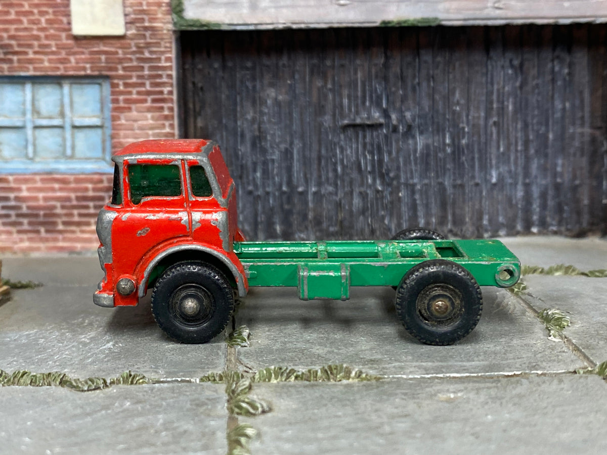 Lesney Matchbox No.26 GMC Tipper Chassis Only — opposite side view — actual item condition photo