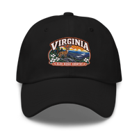 Virginia embroidered dad hat in Black