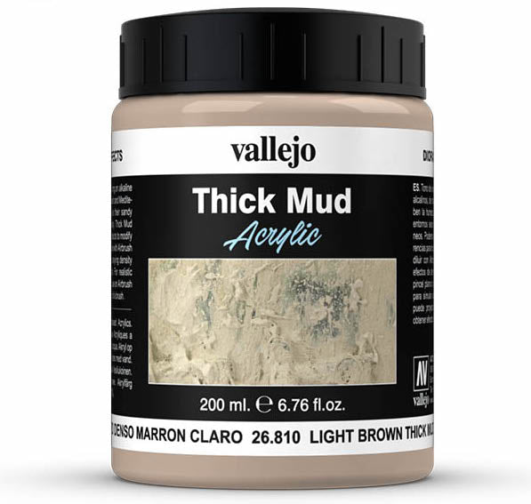 Vallejo Light Brown Thick Mud Weathering Effect – 200 mL – 26.810– product image