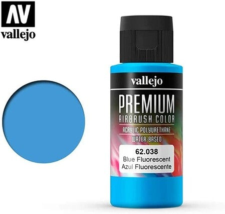 Vallejo Premium Color Fluorescent Blue 62.038 – VLJ62038 — exact Vallejo product photo