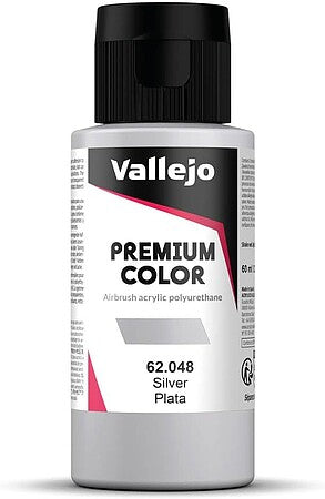 Vallejo Premium Color Silver 62.048 – VLJ62048 — exact Vallejo product photo