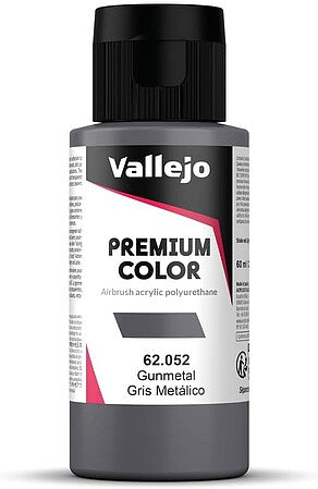 Vallejo Premium Color Metallic Gunmetal 60ml - 62.052 - product image