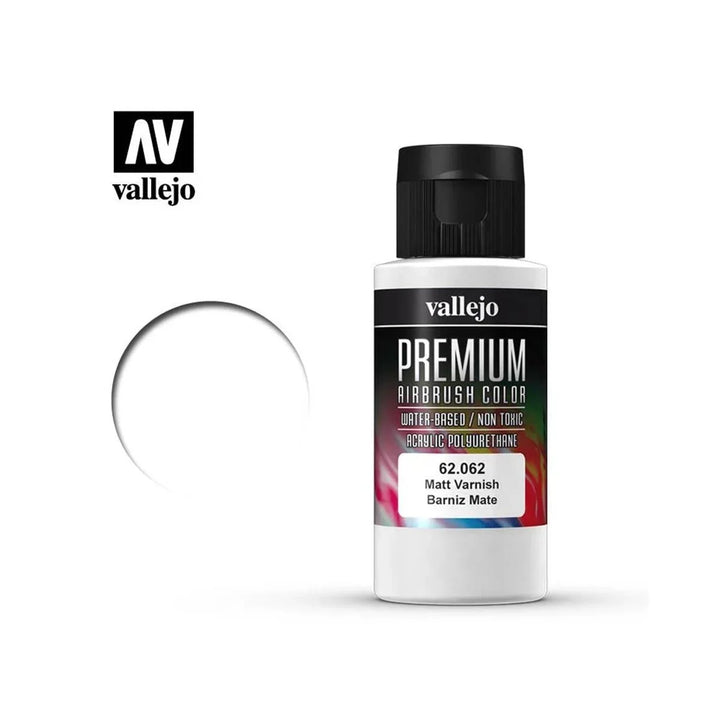 Vallejo Premium Color Matt Varnish 60ml Bottle — exact product reference