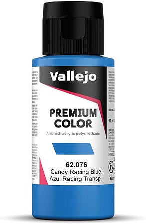 Vallejo Premium Color Candy Racing Blue 60 mL – VLJ62076 — exact Vallejo product photo