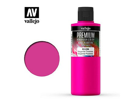 Vallejo Premium Fluorescent Magenta Paint – 200ml – 63.036– product image