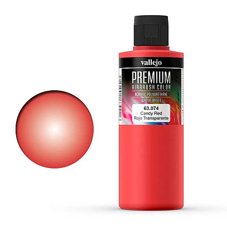 Vallejo Premium Color Candy Red 200ml – 63.074– product image