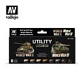 Vallejo Model Color Utility Paint Set WWII & WWIII – VLJ70201 — exact Vallejo product photo
