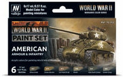 WWII American Armour & Infantry Wargames Paint Set (6 Colors) - product image