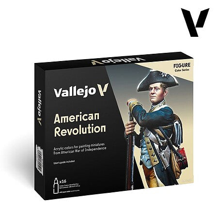 Vallejo Model Color American Revolution Paint Set, 16 × 18 ml – 70.259 exact product photo