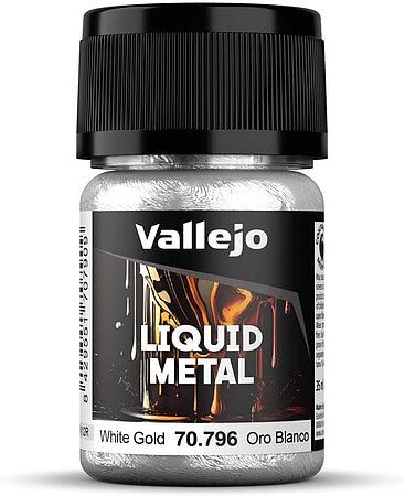 Vallejo Model Color White Gold Metallic – Alcohol Base – 35ml – 70.796– product image