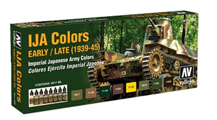 Vallejo Model Air IJA Colors Early/Late Paint Set – 8 Colors – 71.160