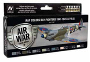 Vallejo Model Air WWII RAF Day Fighters Europe Set – 8 Colors – 71.162
