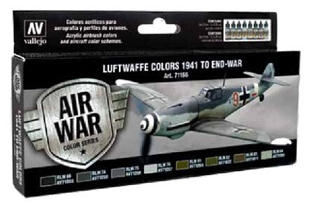 Vallejo Model Air Luftwaffe 1941–End of War Set – 8 Colors – 71.166