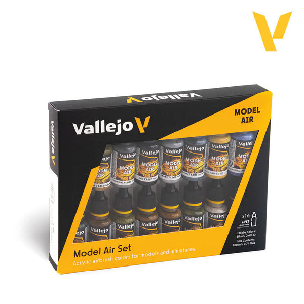 Vallejo Model Air 71.185 WWII USAAF Aircraft 16-color paint set