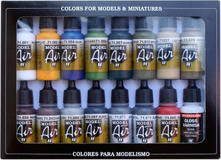 Vallejo Model Air Building Set 16 Colors – 71.192