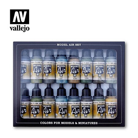 Vallejo Model Air RLM Colors Set 16 Colors – 71.193