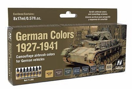 Vallejo Model Air German Colors 1927–1941 Set 8 x 17 ml – 71.205