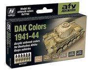 Vallejo Model Air DAK Colors 1941–44 Set 6 Colors – 71.207