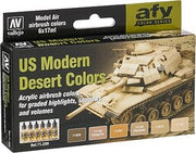 Vallejo Model Air U.S. Modern Desert Colors Set 6 Colors – 71.209– product image 1