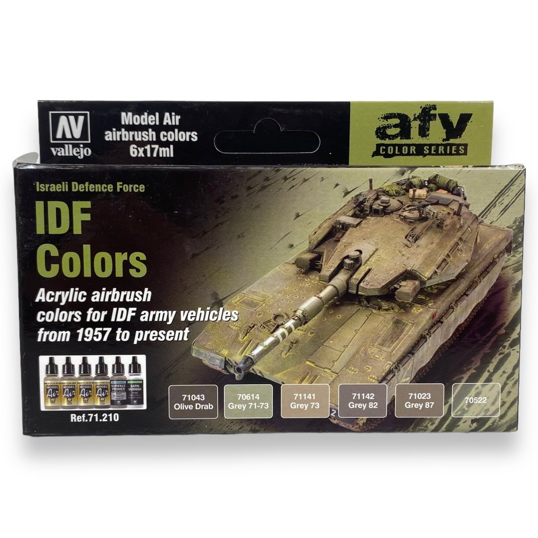 Vallejo IDF Colors Paint Set – 6 Colors – 71.210– product image