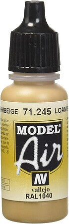 Vallejo Model Air Loam Brown RAL 1040 – 71.245– product image