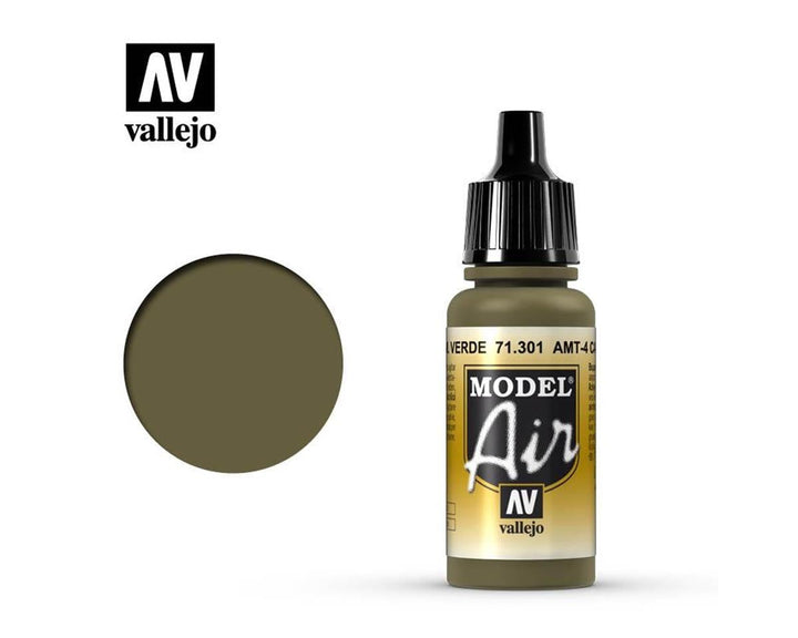 Vallejo Model Air AMT-4 Camouflage Green 71.301