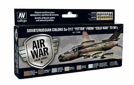 Vallejo Model Air Soviet/Russian Su-7 and Su-17 Fitter, 8-Color Set – 71.604– product image