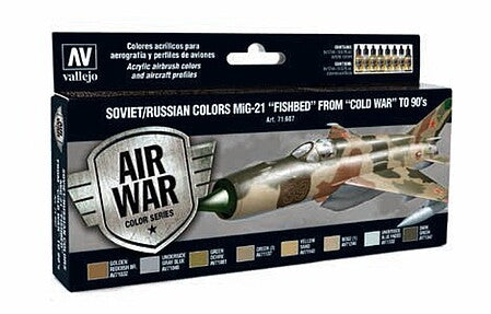 Vallejo Model Air MiG-21 Colors – 8 Paint Set – 71.607– product image