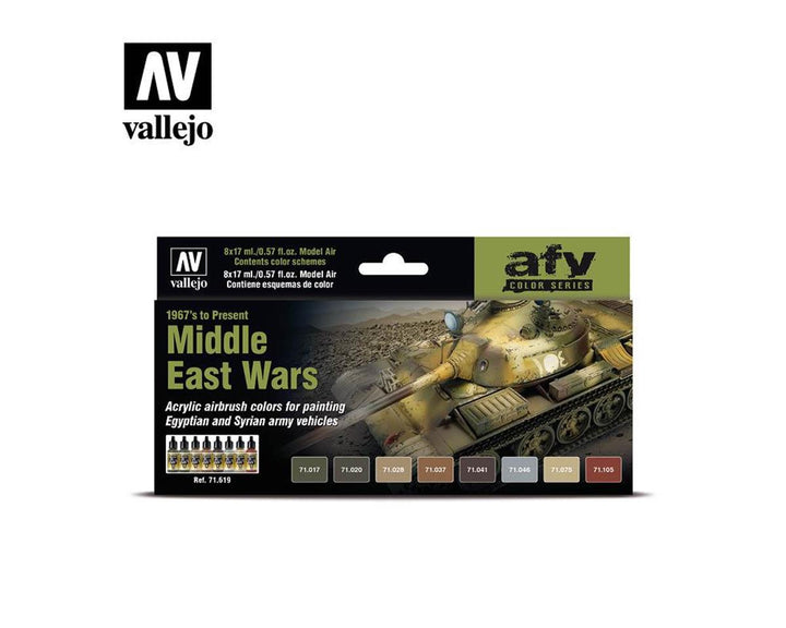 Vallejo Model Air Middle East Wars 1967 to Present paint set 71.619