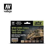 Vallejo Model Air WWII USMC Sand Patterns 1942-1945 paint set 71.624