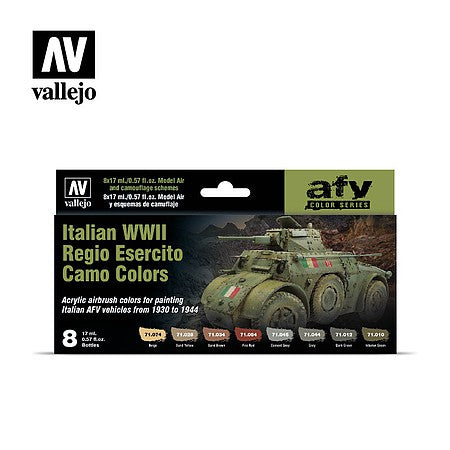 Vallejo Model Air Italian WWII 1930–1944 Colors – 8 Paint Set – 71.645– product image