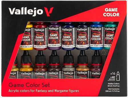 Vallejo Game Color Advanced Set 16 × 18 mL – VLJ72298 — exact Vallejo product photo