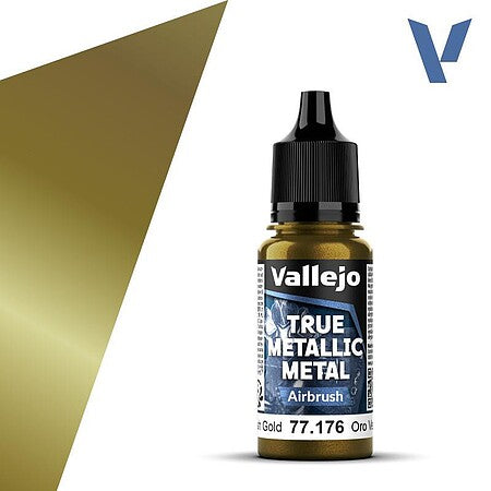 Vallejo Greenish Gold metallic airbrush paint 18 ml 77.176