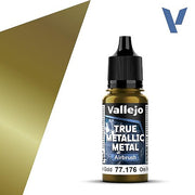 Vallejo Greenish Gold metallic airbrush paint 18 ml 77.176