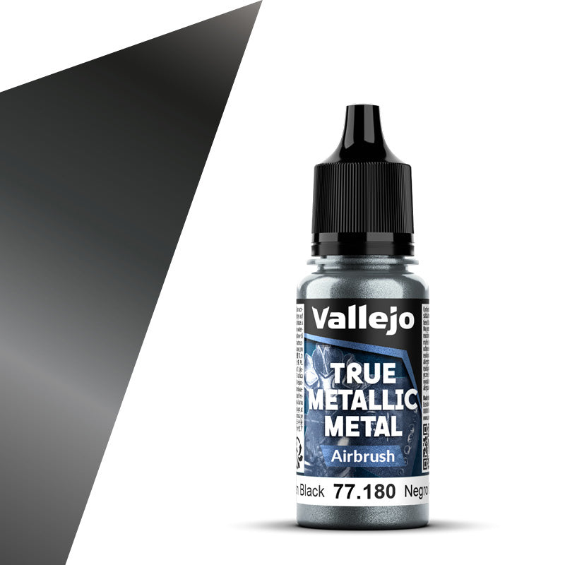 Vallejo Obsidian Black Airbrush Paint 18 mL – 77.180– product image