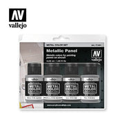 Vallejo Metal Color Metallic Panel Set 4 Colors – 77.601– product image 1