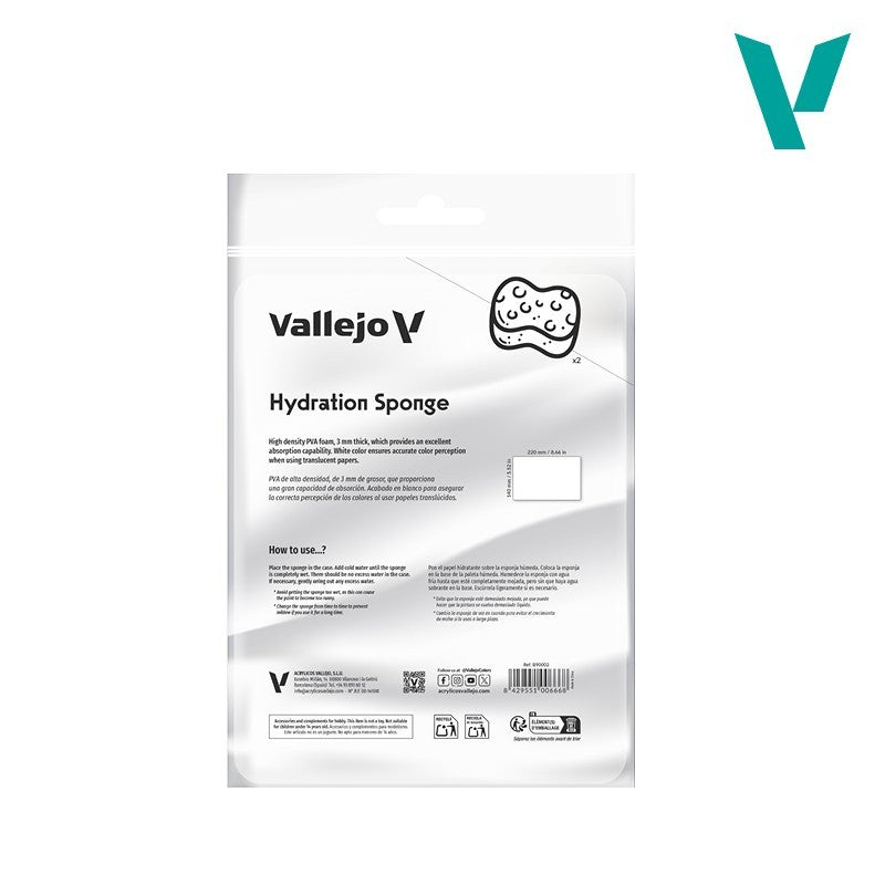 Vallejo Wet Palette Hydration Sponge Refill, 2 Pack – B90002– product image