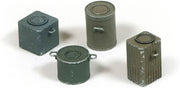Vallejo SC224 actual four painted wwii german food containers miniature model examples
