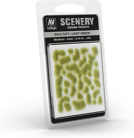 Actual Vallejo SC407 Wild Tuft Light Green medium4mm35-piece retail package