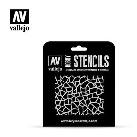 Vallejo ST-CAM003 Giraffe Camo WWII Stencil, 1:32 product image