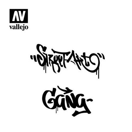 Vallejo Street Art No. 2 Stencil 1:35 – VLJST-LET004 — exact Vallejo product photo