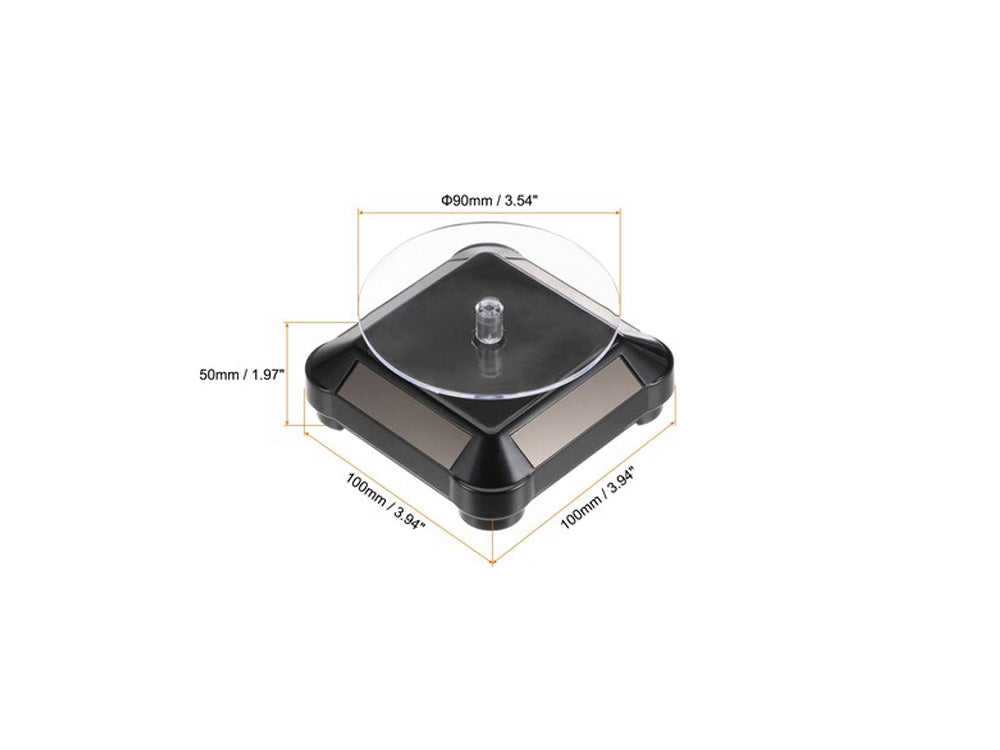 3.5´´ Solar Rotating Display Stand with Black Base for 1/64 Scale Model Cars11
