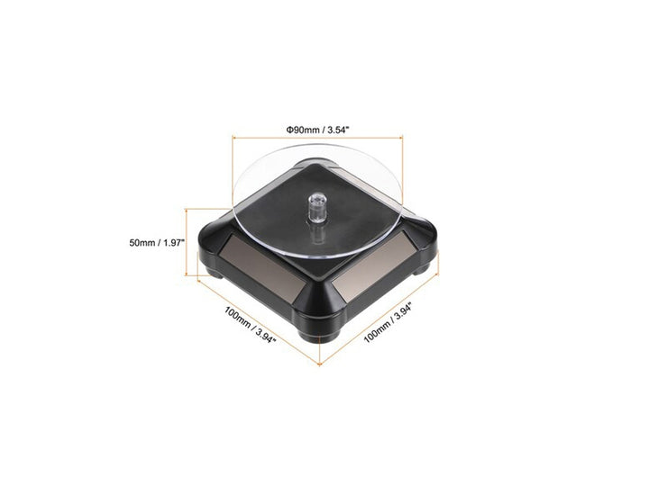 3.5´´ Solar Rotating Display Stand with Black Base for 1/64 Scale Model Cars11
